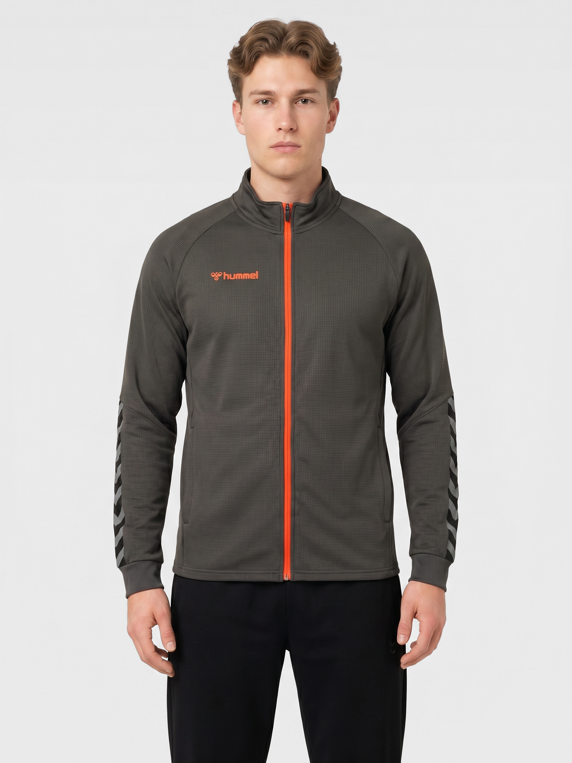 【A O】 hummel AUTHENTIC POLY ZIP JACKET - ASPHALT | hummel.net