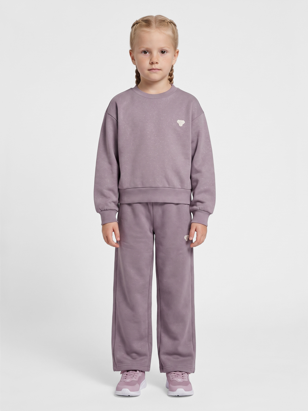 hmlJR LOOSE GLITTER CREWNECK BEE