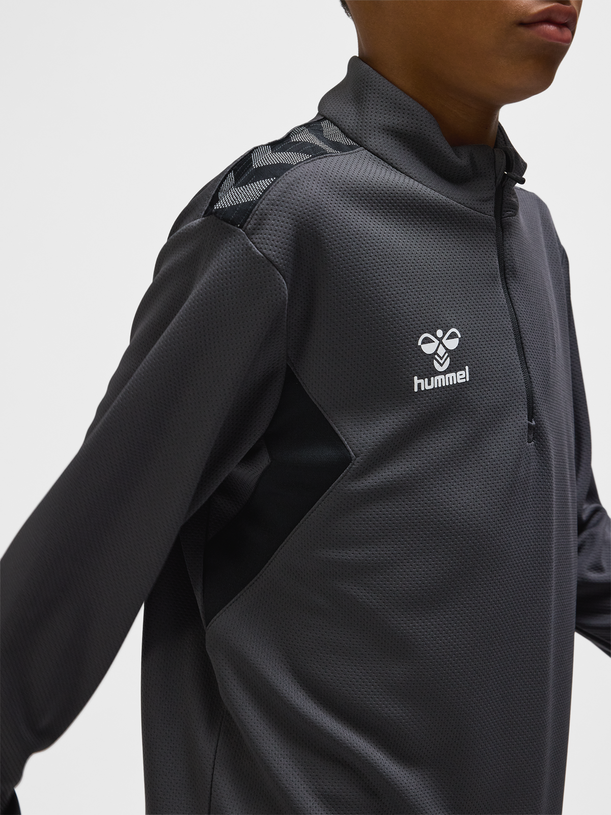 hmlAUTHENTIC HALF ZIP SWEAT KIDS