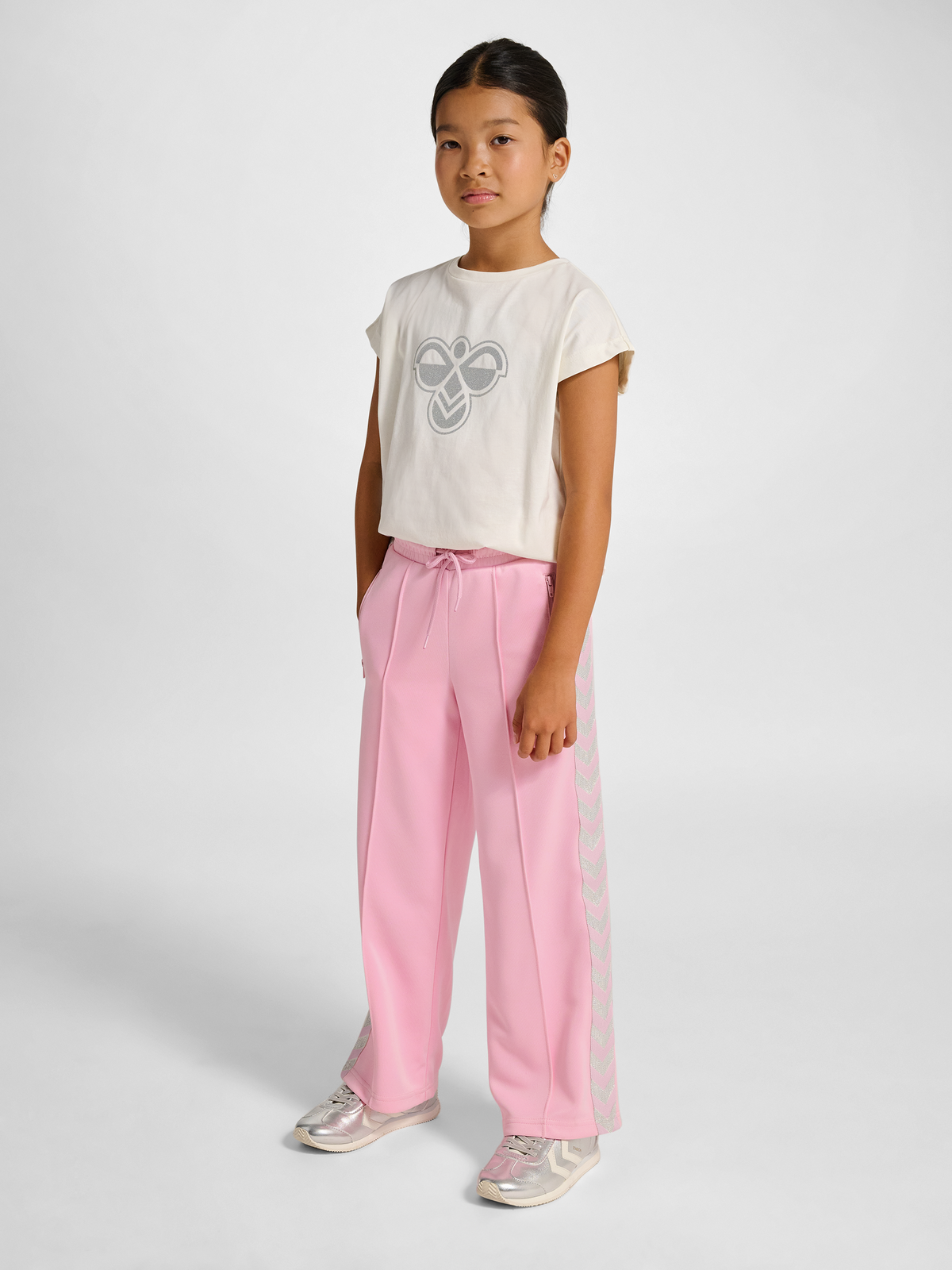 hmlJR WIDE LEG POLY TAPE PANTS