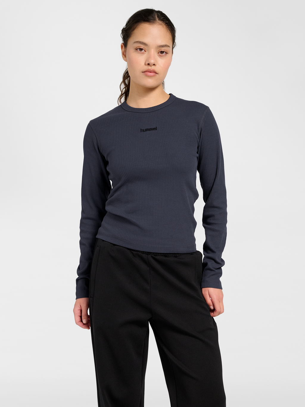 hmlFOUNDATION RIB T-SHIRT L/S