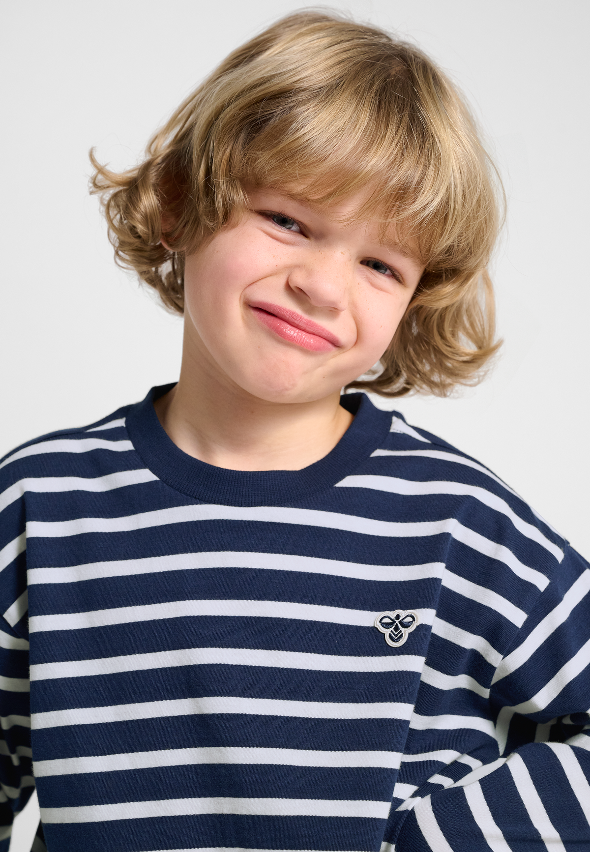 hmlJR LOOSE STRIPE T-SHIRT L/S BEE