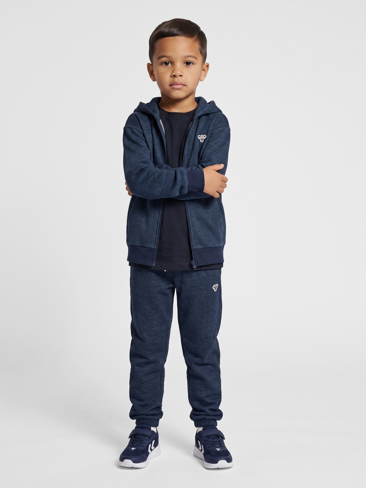 hmlJR LOOSE DNM ZIP HOODIE BEE