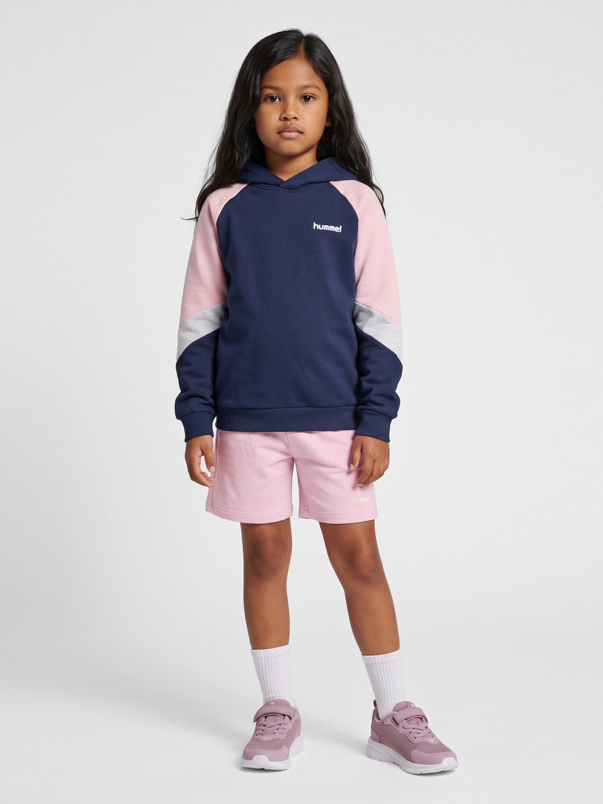 hmlJR LOOSE BLOCKED HOODIE