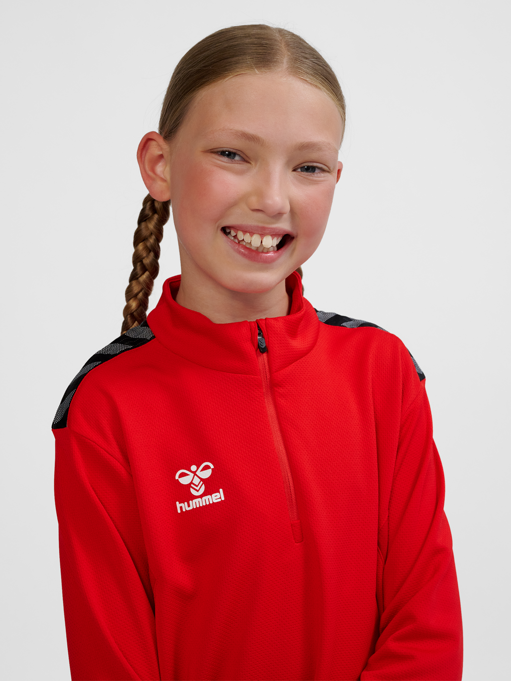 hmlAUTHENTIC HALF ZIP SWEAT KIDS