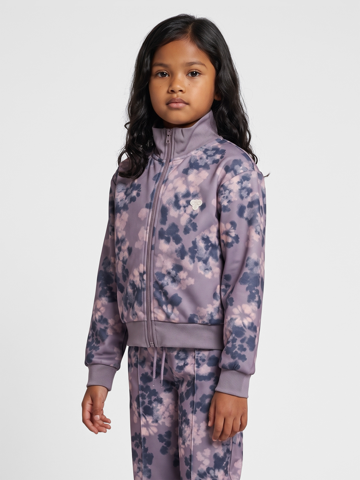 hmlJR REG POLY AOP ZIP JACKET