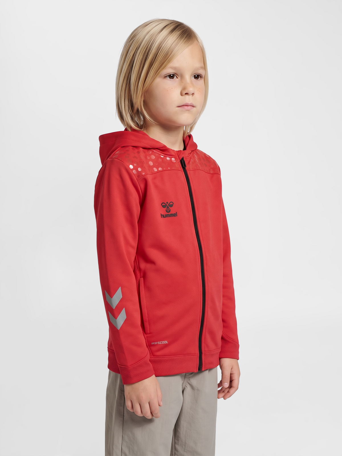 hmlLEAD ZIP POLY HOODIE KIDS