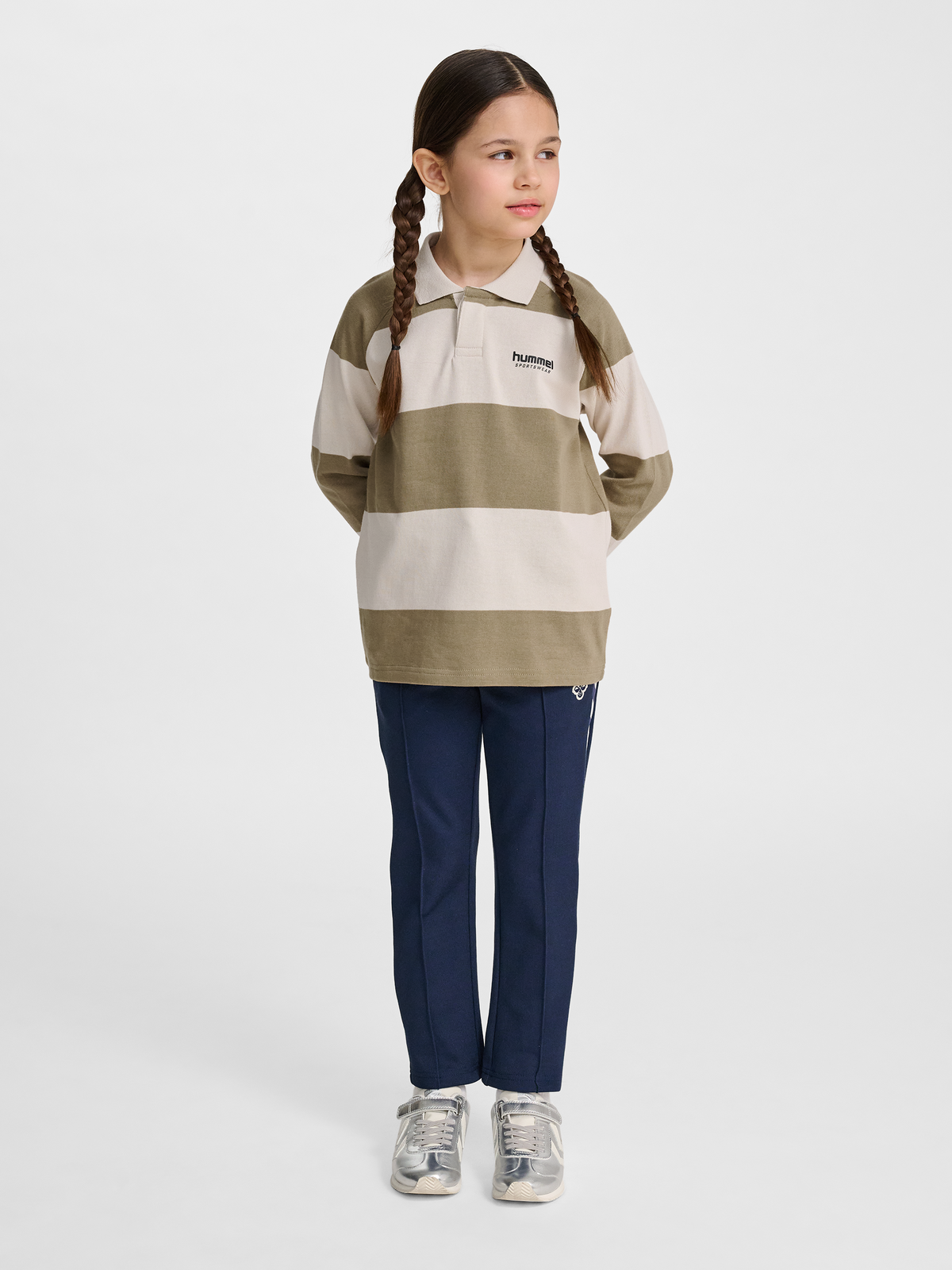 hmlJR LOOSE STRIPED POLO L/S
