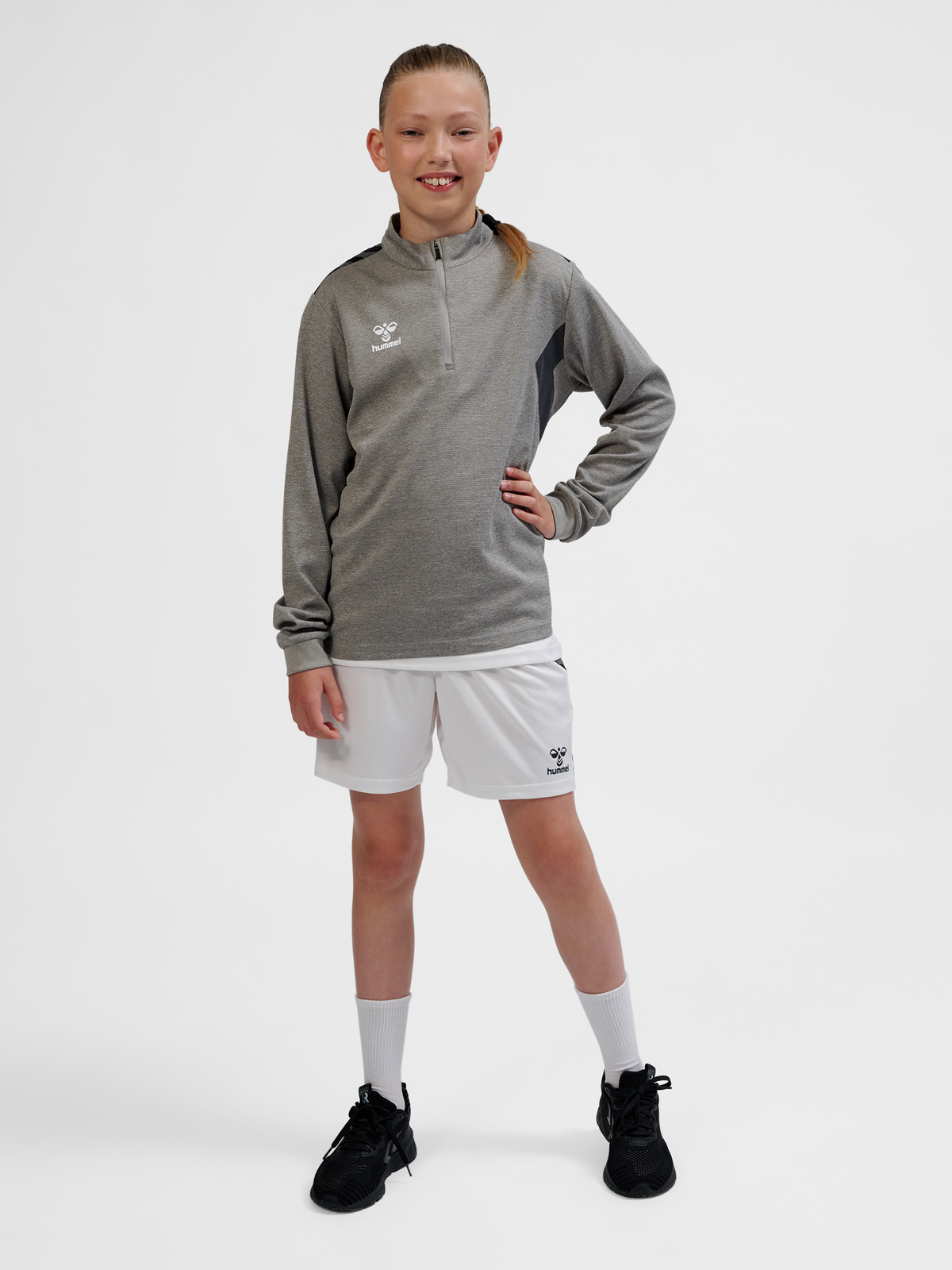 hmlAUTHENTIC HALF ZIP SWEAT KIDS