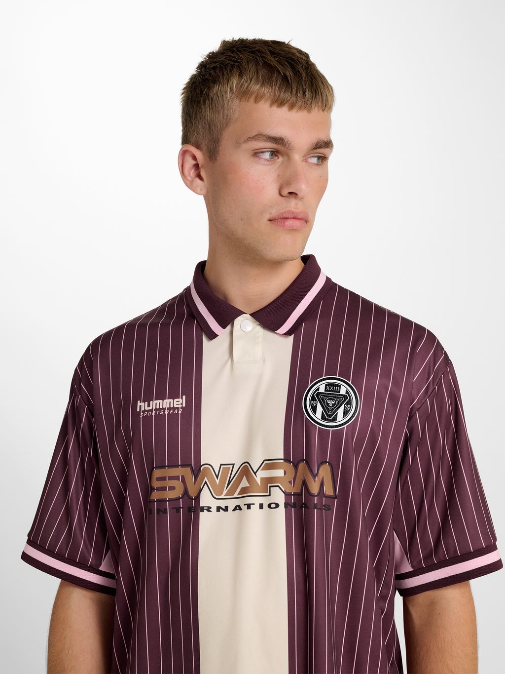hmlLOOSE FB JERSEY S/S STRIPED