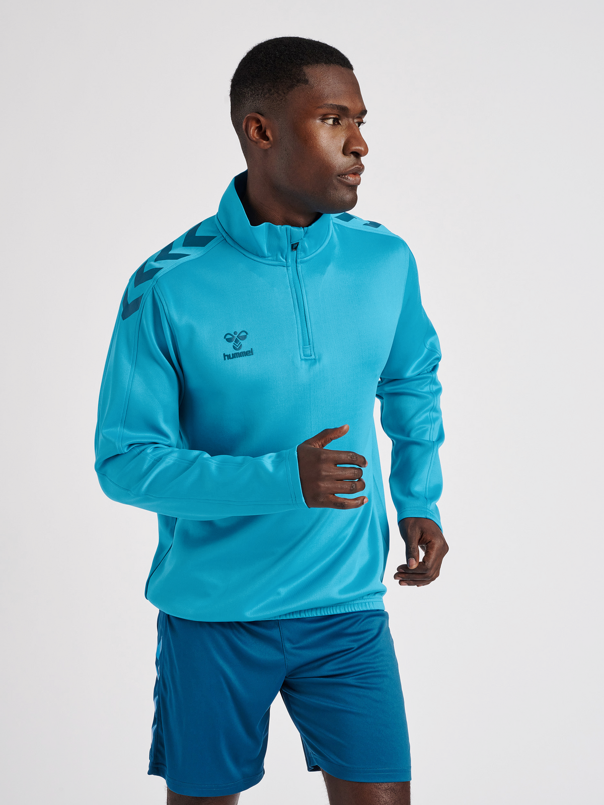 hmlCORE XK HALF ZIP POLY SWEAT
