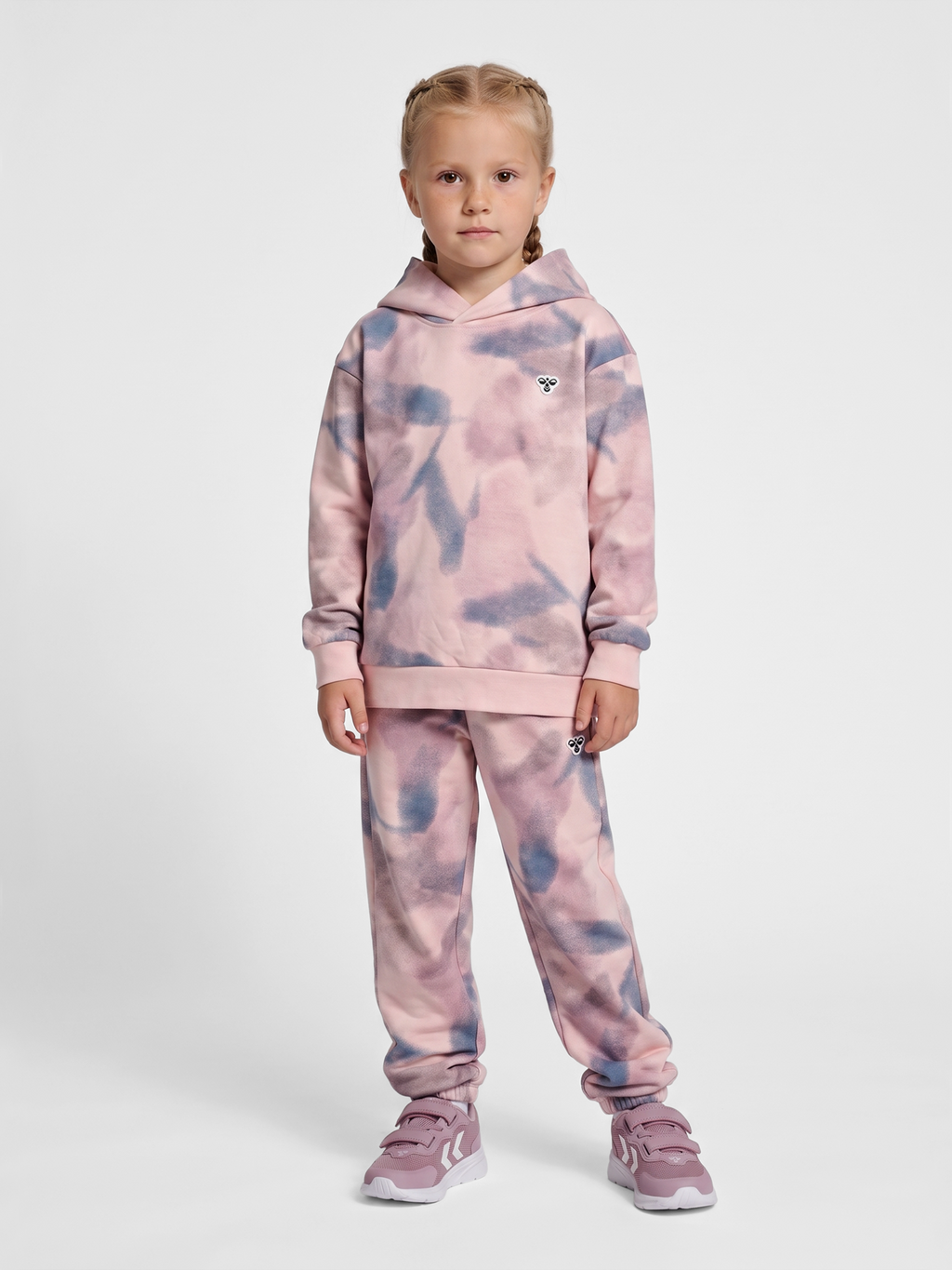 hmlJR LOOSE AOP HOODIE BEE