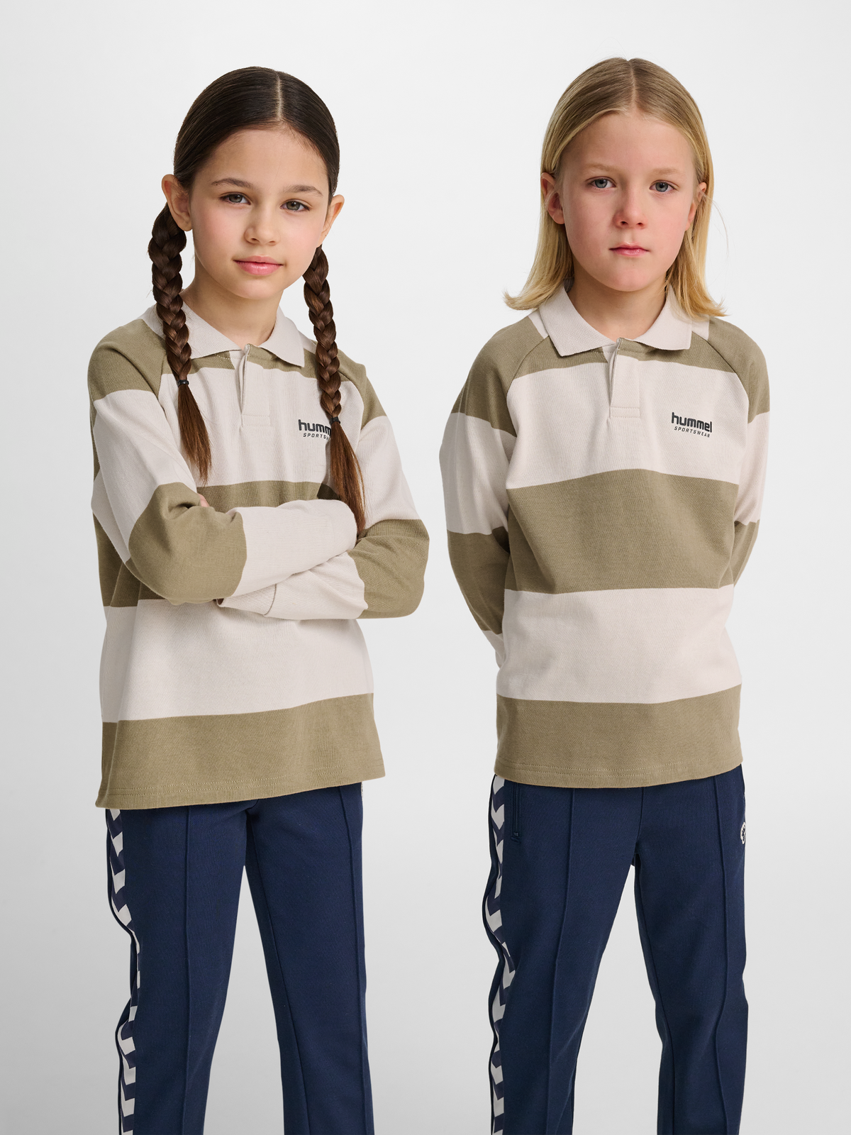 hmlJR LOOSE STRIPED POLO L/S