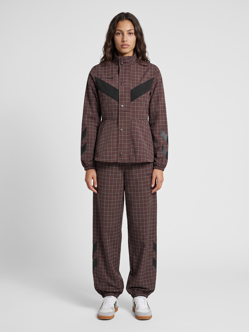 hmlI-D FUNNEL NECK CHECK JACKET