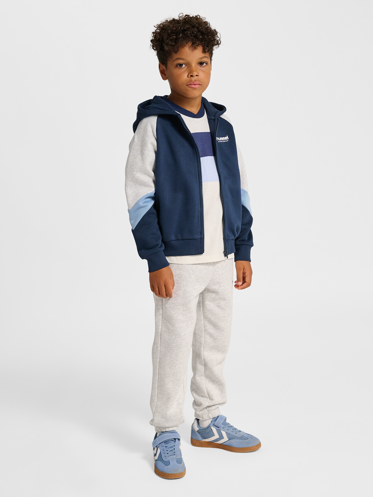 hmlJR LOOSE BLOCKED ZIP HOODIE
