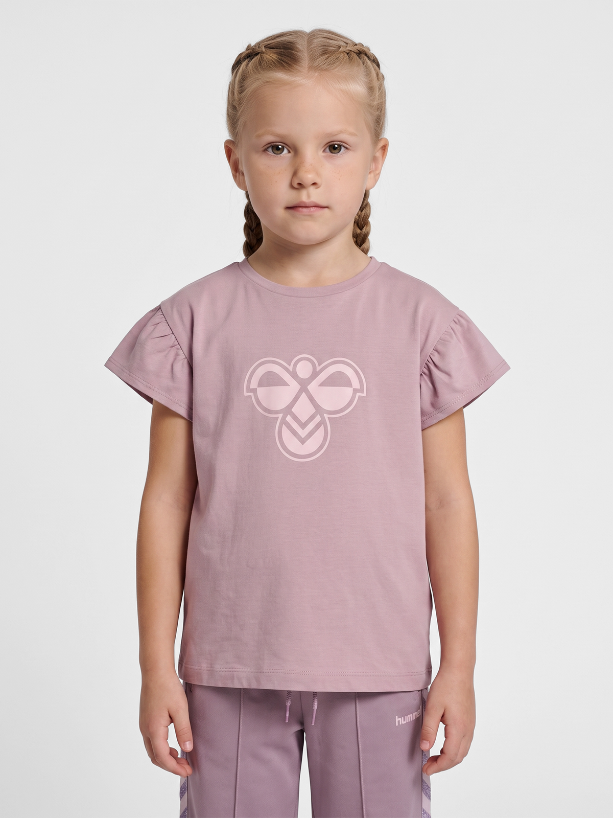 hmlJR RUFFLE T-SHIRT SS BIG BEE