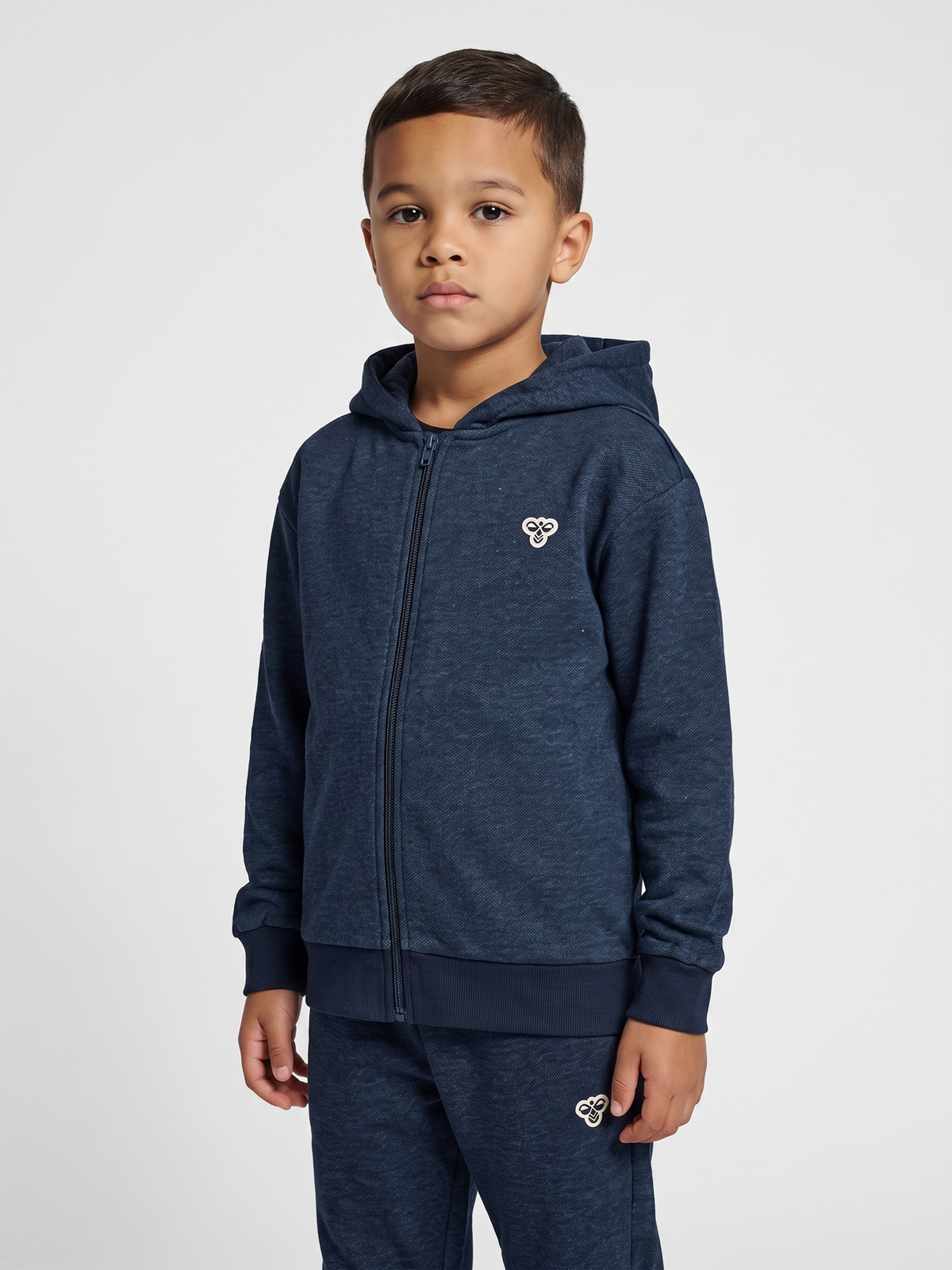 hmlJR LOOSE DNM ZIP HOODIE BEE