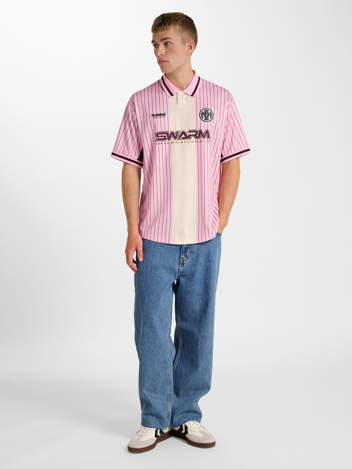 hmlLOOSE FB JERSEY S/S STRIPED