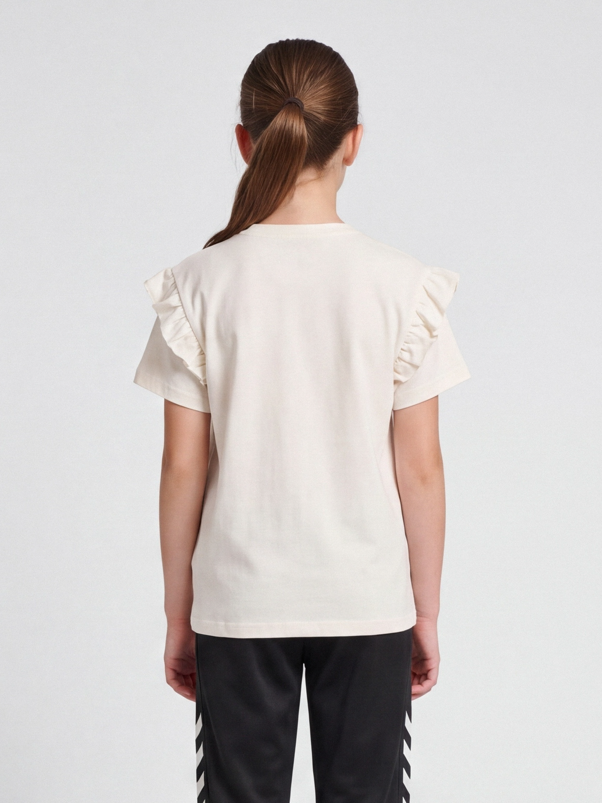 hmlFLOWY RUFFLE T-SHIRT S/S