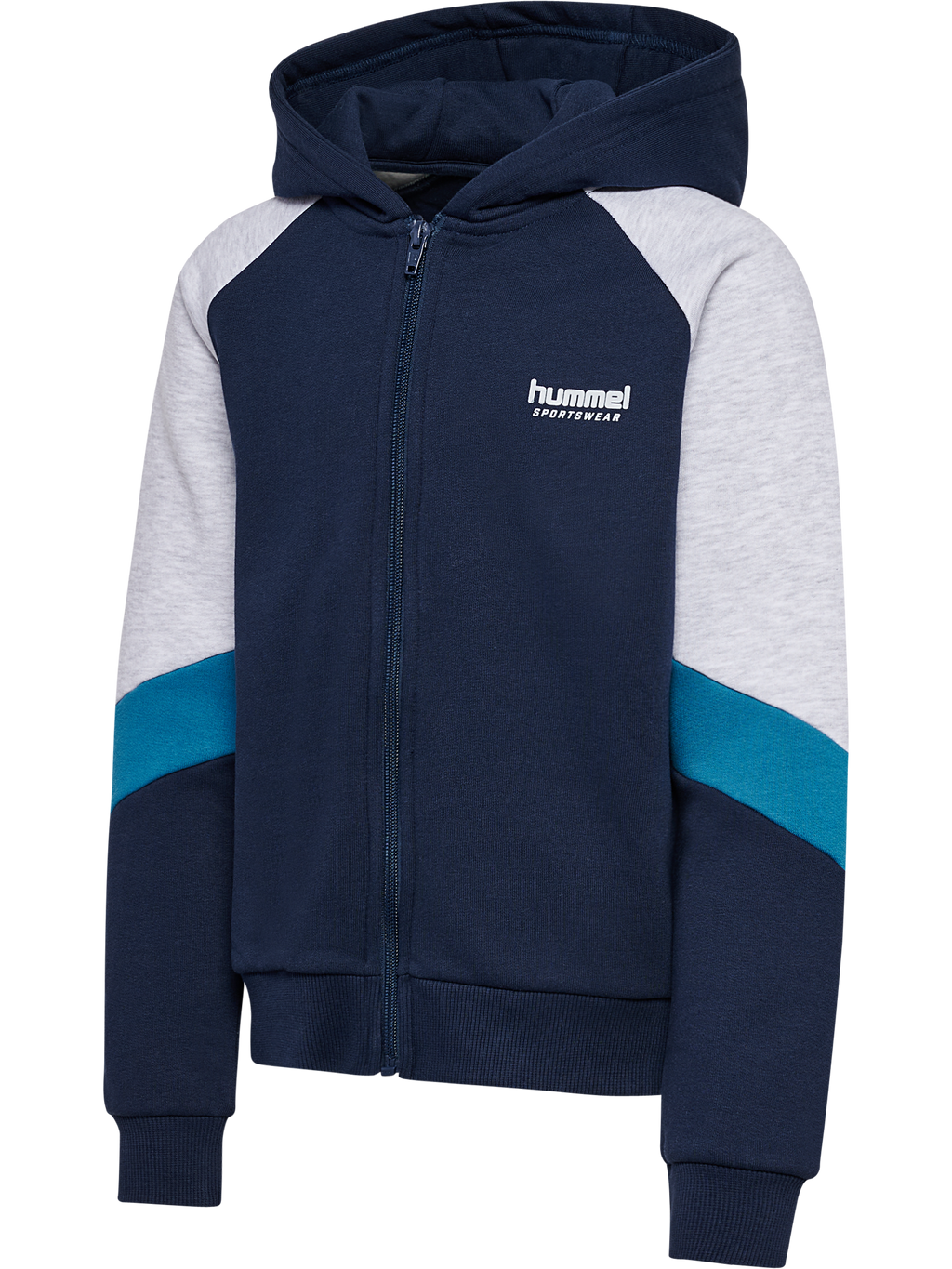 hmlJR LOOSE BLOCKED ZIP HOODIE
