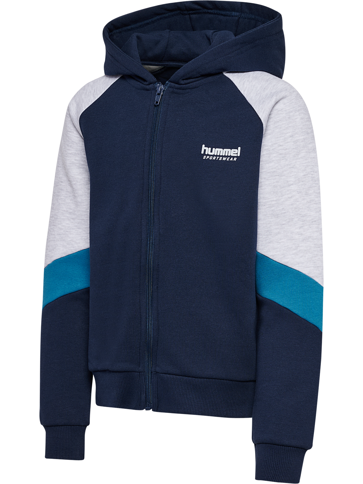 hmlJR LOOSE BLOCKED ZIP HOODIE