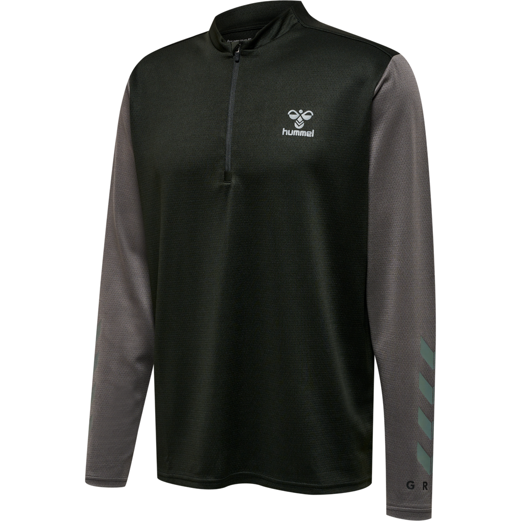 hmlONGRID 1/2 ZIP POLY SWEAT