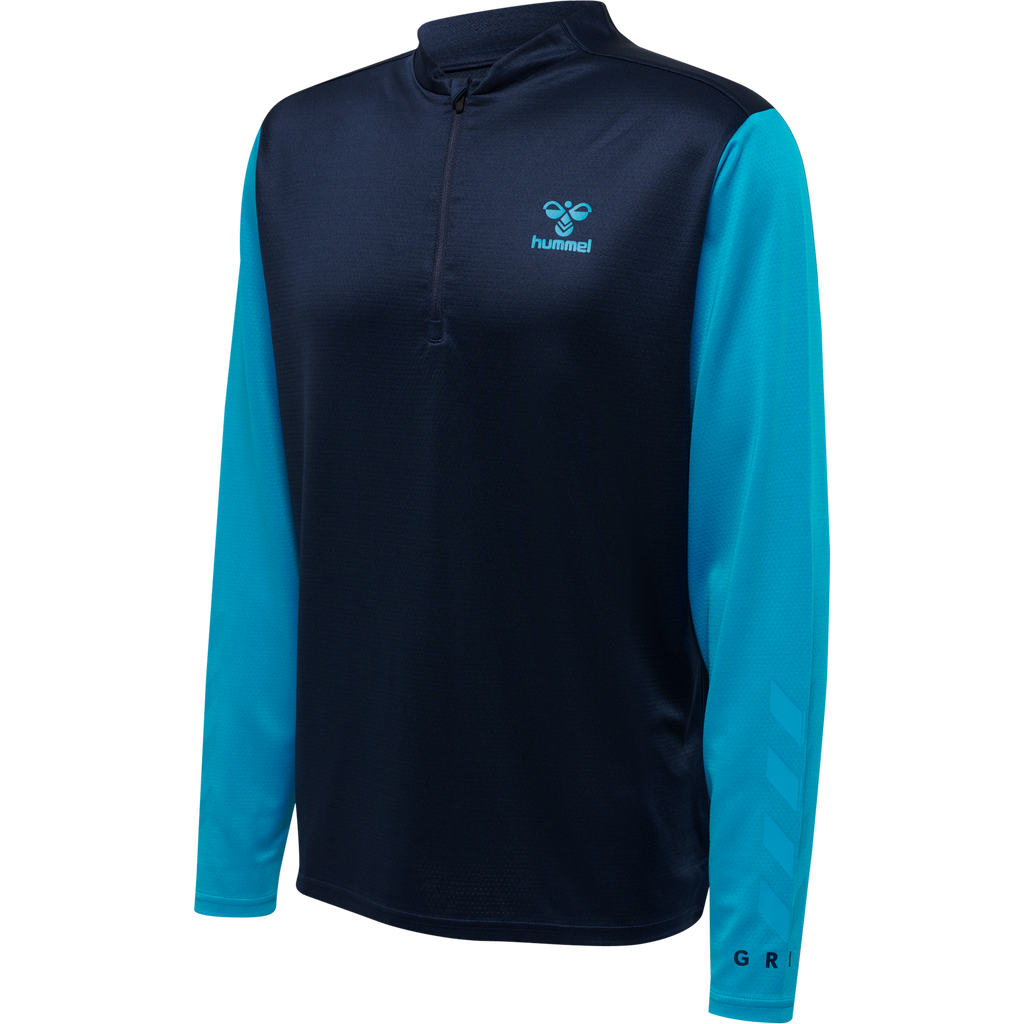 hmlONGRID 1/2 ZIP POLY SWEAT