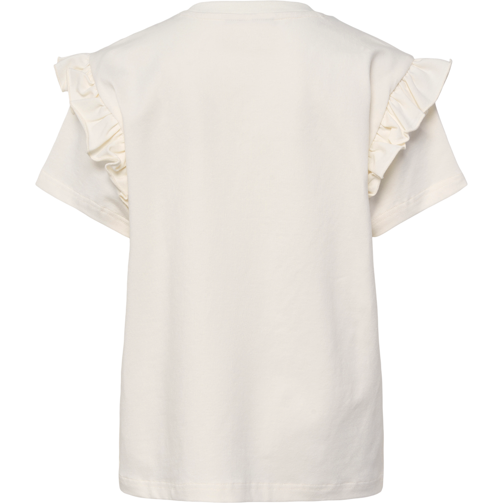 hmlFLOWY RUFFLE T-SHIRT S/S