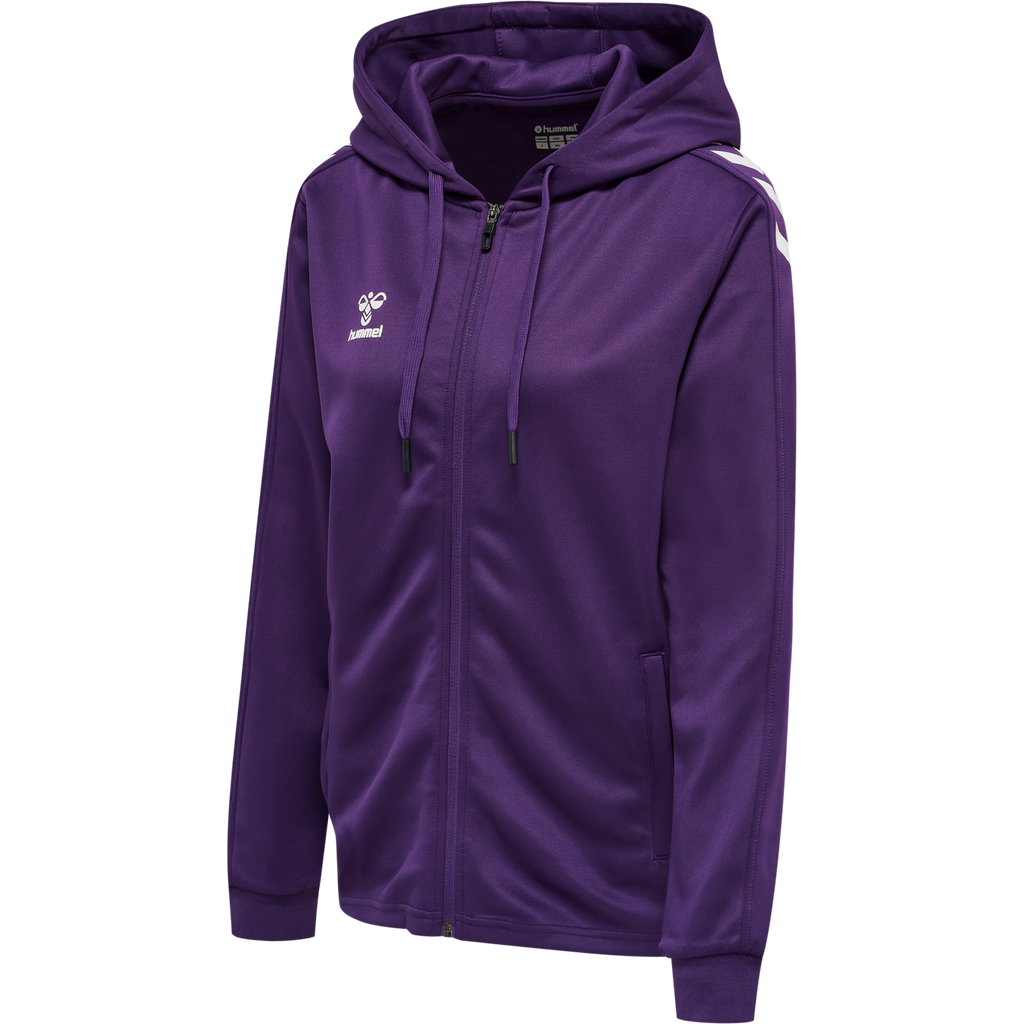 hmlCORE XK POLY ZIP HOOD SWEAT WOMA