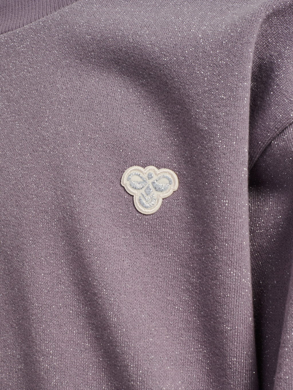 hmlJR LOOSE GLITTER CREWNECK BEE