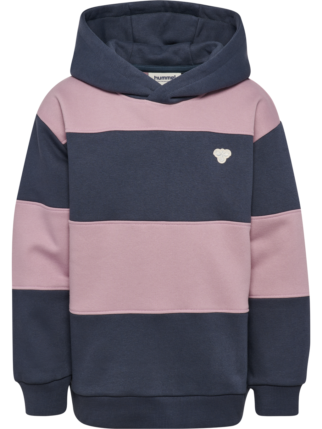 hmlJR LOOSE STRIPE HOODIE BEE